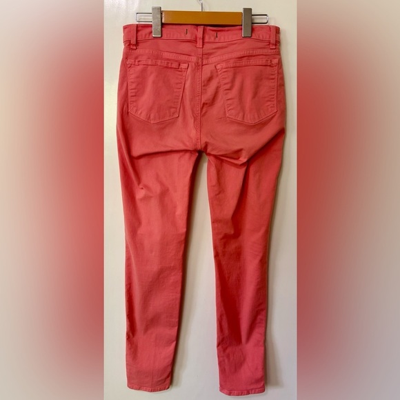 J Brand| Vibrant Coral High Rise Skinny Jeans Sz 28 - Picture 5 of 5